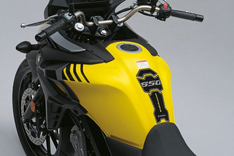 Genuine Suzuki V-STROM 650 - Tank Pad (Black/Yellow)