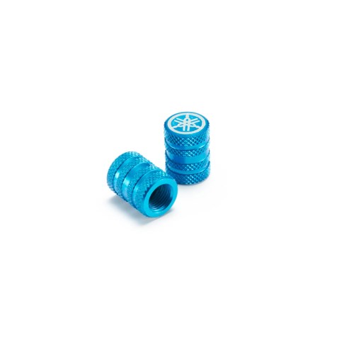 Genuine Yamaha YZF-R3 - Valve Cap - Knurled Pattern (Blue)