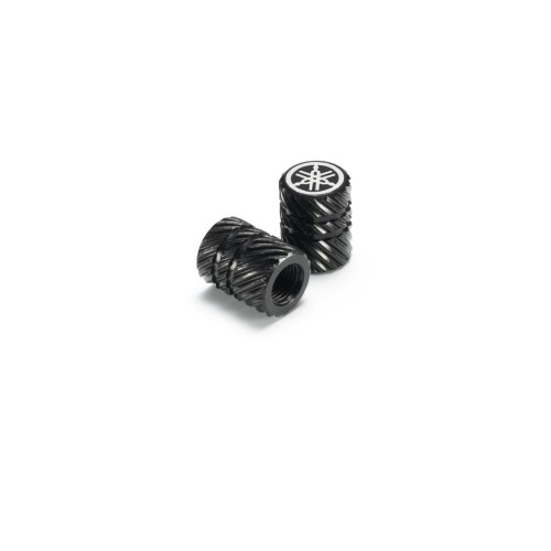 Genuine Yamaha TMAX - Valve Cap - Helical Pattern (Black)