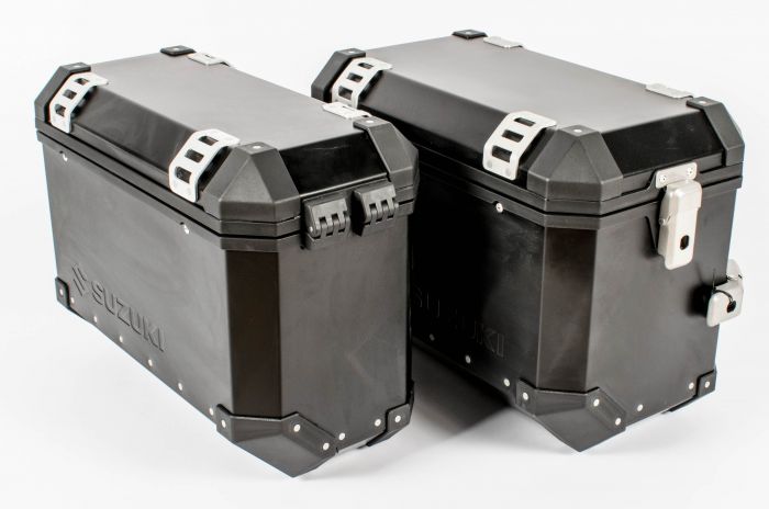 Genuine Suzuki V-Strom 650 - Aluminium Side Cases Black