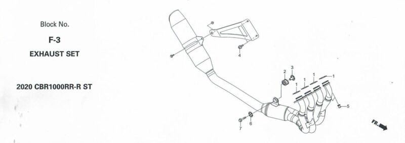 HRC CBR1000RR-R SP & CBR1000RR-R ST - Exhaust Set