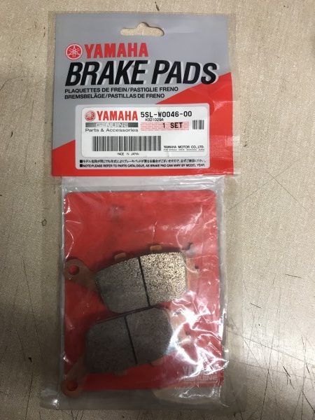 Genuine Yamaha Front Brake Pads - 5SL-W0046-00