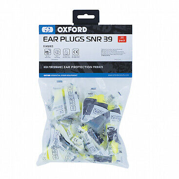 Oxford Pack of 25 Protective Motorcycle Ear Plugs - OX625