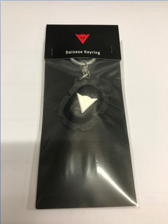 Dainese Black/White Knee Slider Keyring