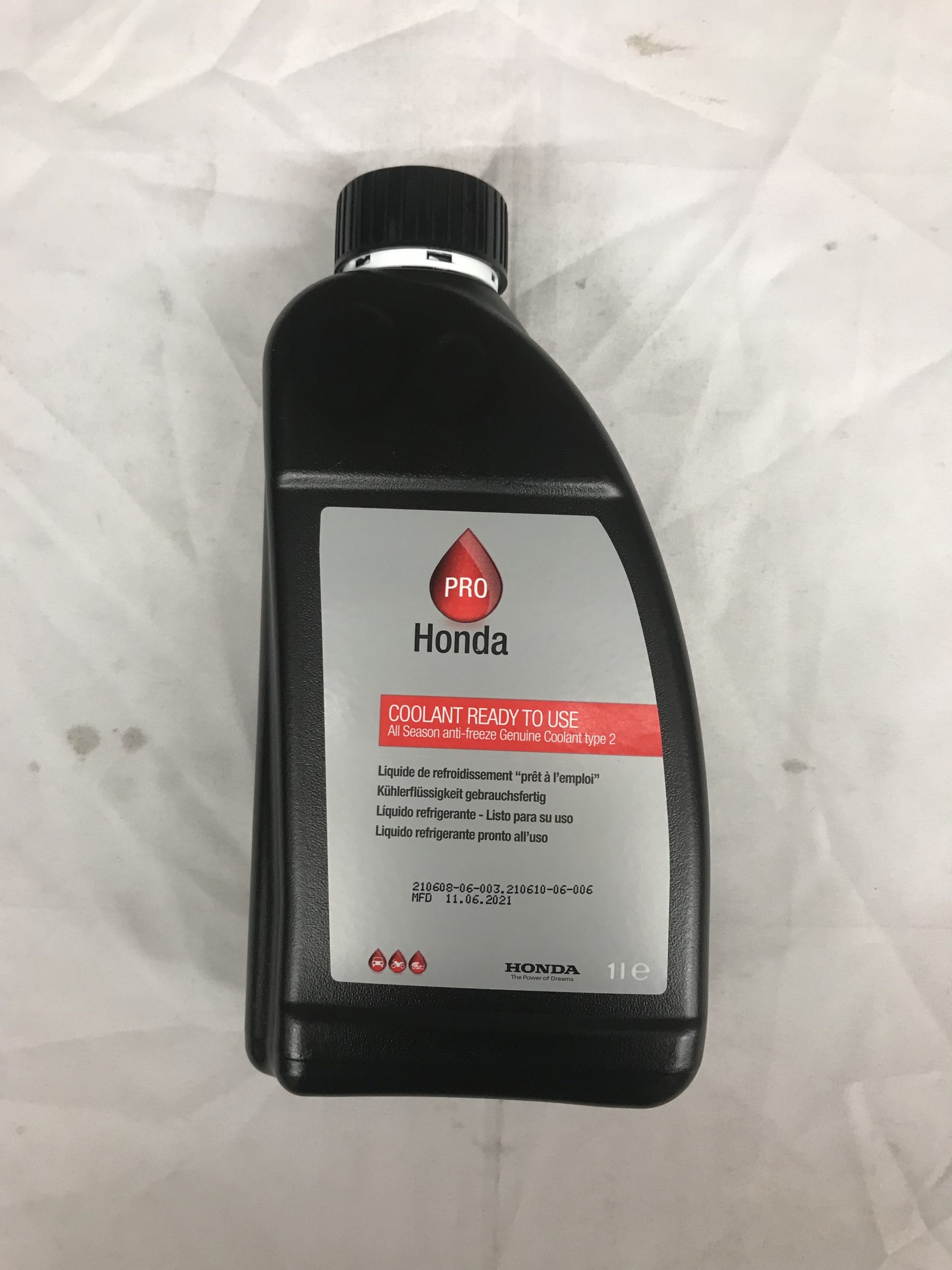 Honda coolant type