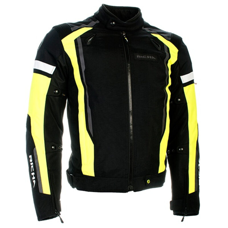Richa Airbender Mens Textile Jacket - Black / Fluo