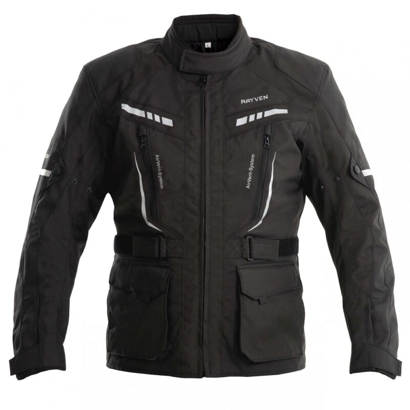 Rayven Scotty Textile Motorcycle Jacket - Black