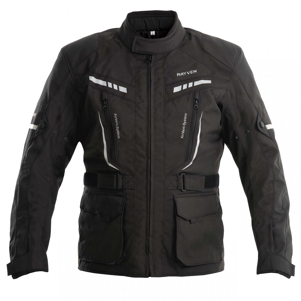 Rayven Scotty Textile Motorcycle Jacket - Black - Padgett's Motorcycles