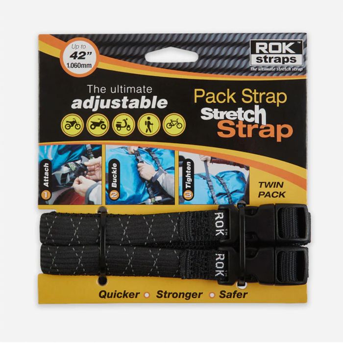 ROK Straps Pack Strap Adjustable Reflective Luggage Straps 2 Pack ...