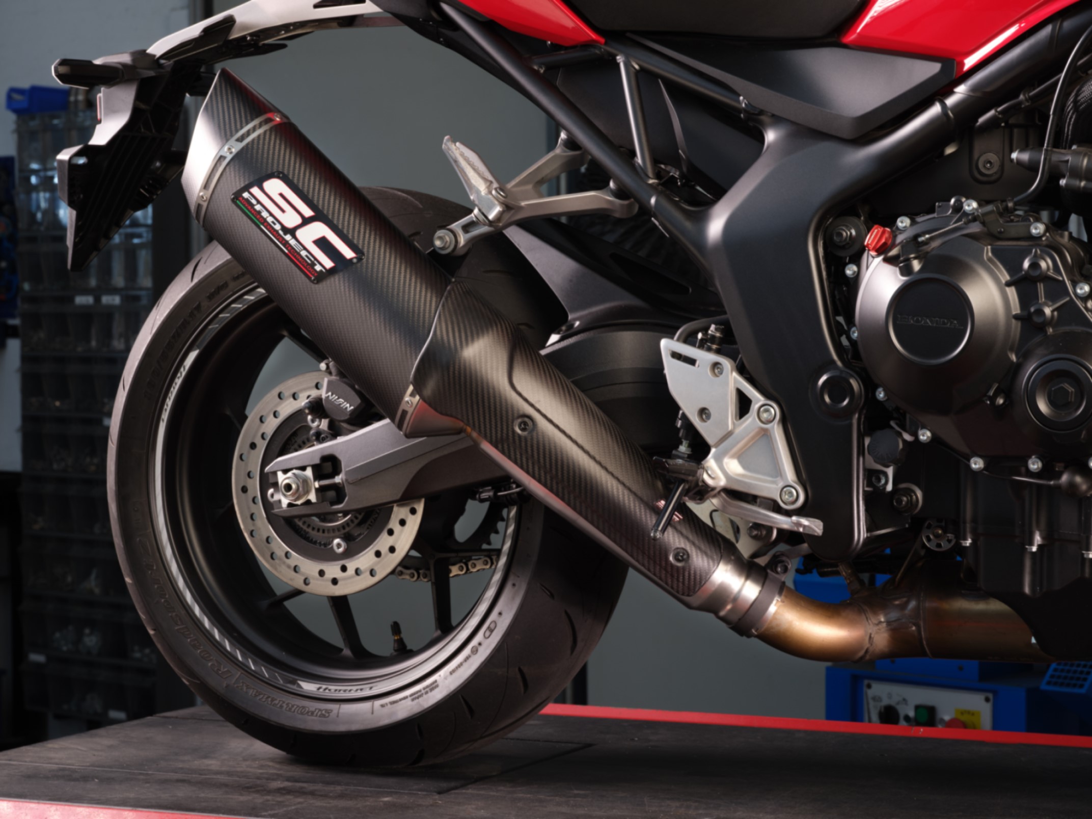 Genuine Honda CB1000 Hornet SC Projects SC1 R Slip On Exhaust Genuine Honda CB1000 Hornet SC Projects SC1 R Slip On Exhaust